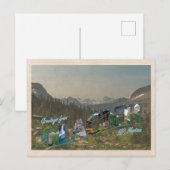 氷河NPヴィンテージスタイルはがき ポストカード (正面/裏面)