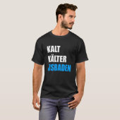 氷浴冬の海水浴氷水冷たい靴 Tシャツ (正面フル)
