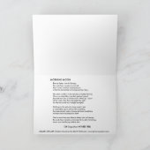 氷湖：10月の朝 カード (内部)