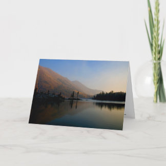 氷湖：10月の朝 カード