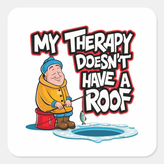 氷漁師 スクエアシール (正面)