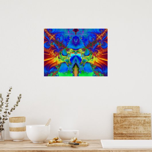 氷火18x24 ポスター (キッチン)