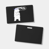 氷熊信じの恋人 バッジ (Front & Back)