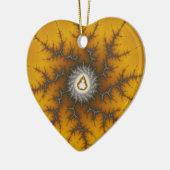 氷片フラクタルクリスマスオーナメント セラミックオーナメント (左)