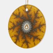 氷片フラクタルクリスマスオーナメント セラミックオーナメント (左)