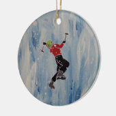 氷登山オーナメント セラミックオーナメント (左)