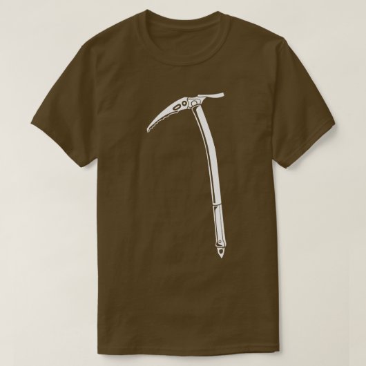 氷登山雪冬登山クライマーI Tシャツ (デザイン正面)
