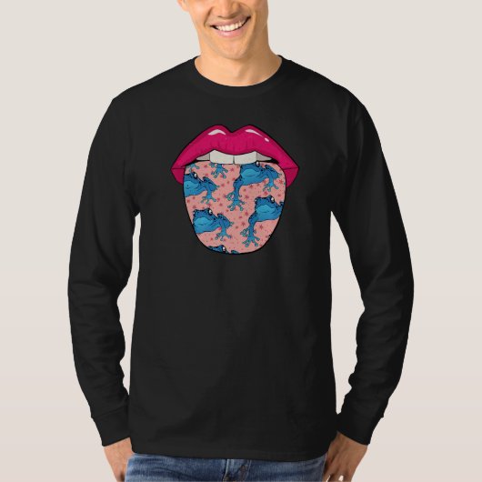 氷結の唇ヘルペトロジスト毒カエル Tシャツ (正面)