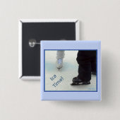 「氷結の時！」 四角ピン 缶バッジ (正面&裏面)