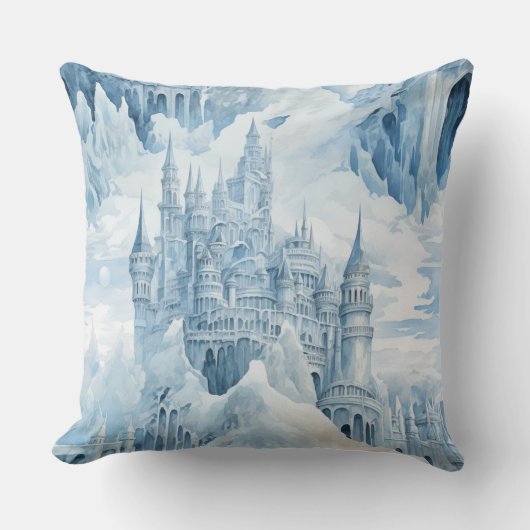 氷結ファンタジー圏の冬 クッション (正面)