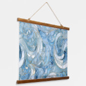 氷結ファンタジー圏の冬 吊り下げ型タペストリー (傾斜あり)
