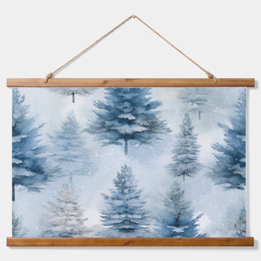 氷結ファンタジー圏の冬 吊り下げ型タペストリー (正面)
