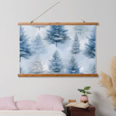 氷結ファンタジー圏の冬 吊り下げ型タペストリー (寝室)