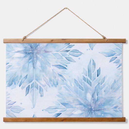 氷結ファンタジー圏の冬 吊り下げ型タペストリー (正面)