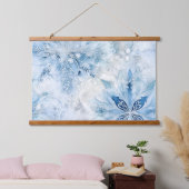 氷結ファンタジー圏の冬 吊り下げ型タペストリー (寝室)