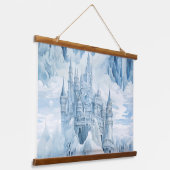 氷結ファンタジー圏の冬 吊り下げ型タペストリー (傾斜あり)
