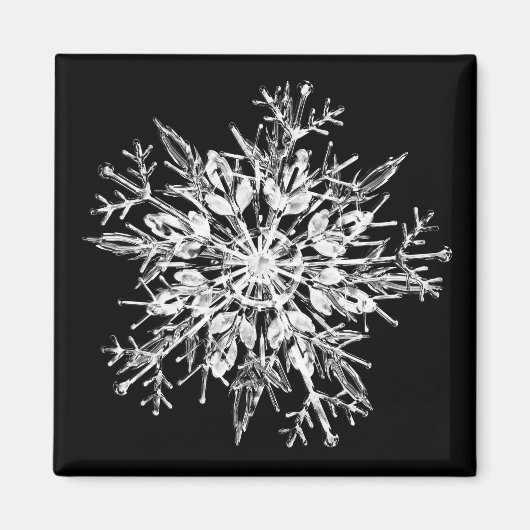 氷結晶スノーフレーク マグネット (正面)