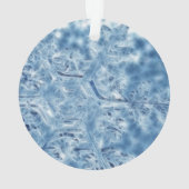 氷結晶凍っていフラクタル雪片 オーナメント (裏面)