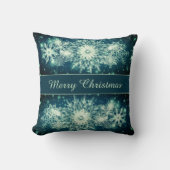 氷結晶 クッション (正面)