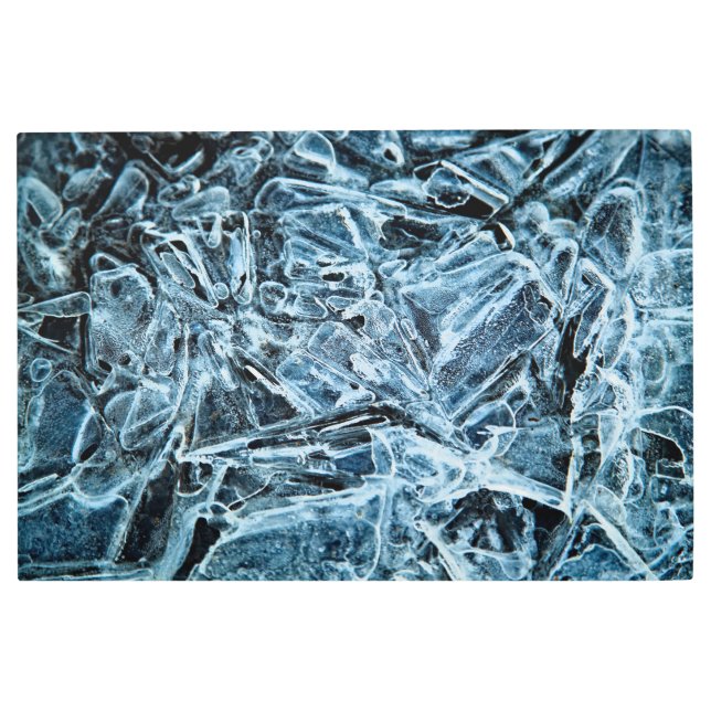 氷結晶 メタルプリント (正面)