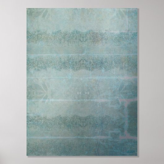 氷結晶V銀箔プリント 箔ポスター (正面)