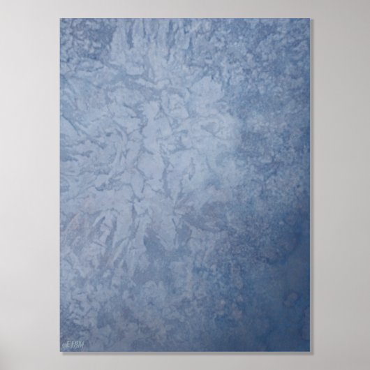 氷結晶VI銀箔プリント 箔ポスター (正面)