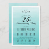 氷結湖オンブル | 結婚記念日招待状 招待状 (正面/裏面)