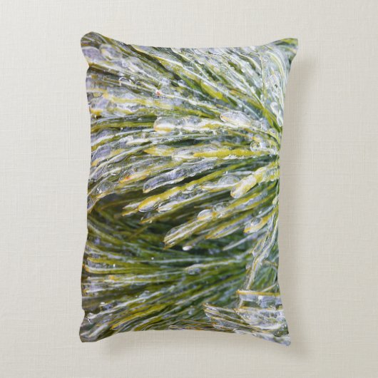 氷被覆松針冬植物学 アクセントクッション (裏面(縦))