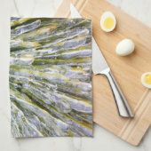 氷被覆松針冬植物学 キッチンタオル (四つ折り)