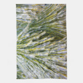 氷被覆松針冬植物学 キッチンタオル (縦)