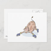 氷間抜けの牛 ポストカード (正面/裏面)