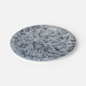 氷霜の結晶テクスチャイメージ ペーパープレート (アングル)