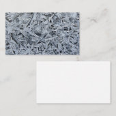 氷霜の結晶テクスチャイメージ 名刺 (正面/裏面)