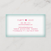 氷霜#3 |青にフェード |カスタマイズ可能 名刺 (裏面)