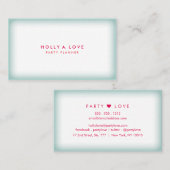 氷霜#3 |青にフェード |カスタマイズ可能 名刺 (正面/裏面)