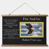 氷飛んでいるで海を越える 吊り下げ型タペストリー (正面)