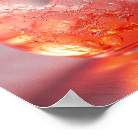 氷飲み物 ポスター (角)