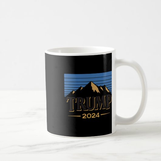 氷2024トランプ2024選挙アメリカ人 コーヒーマグカップ (右)
