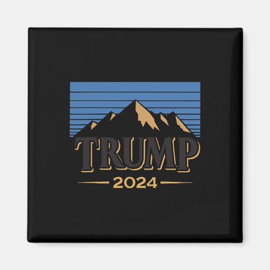 氷2024トランプ2024選挙アメリカ人 マグネット (正面)