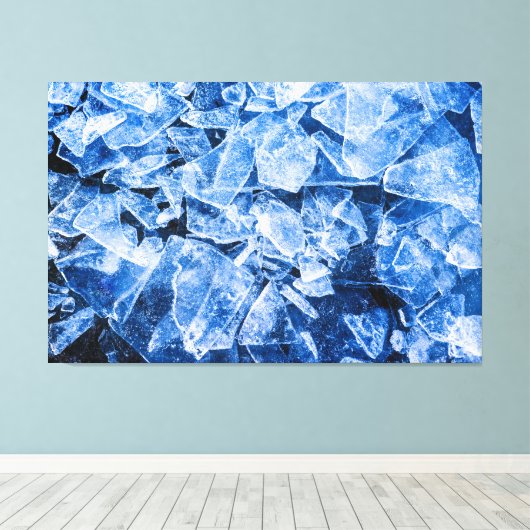 氷 キャンバスプリント (インサイチュ (ウッドフロア))