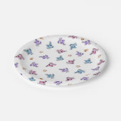 氷 – スケートで滑る誕生日プレート、氷スケートで滑るパーティー ペーパープレート (アングル)