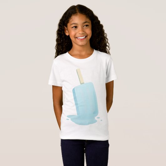 氷(_ポップ・アートの) Tシャツ (正面フル)