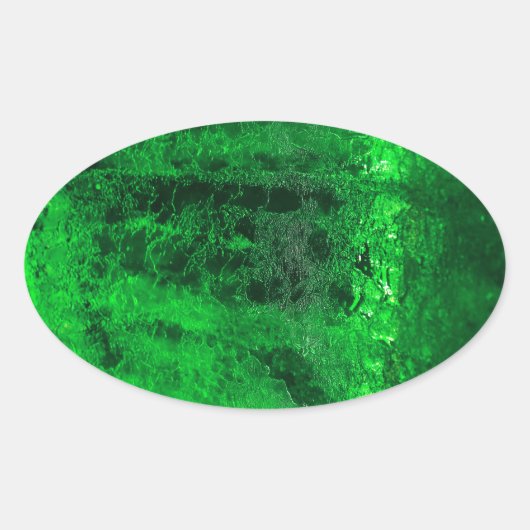 氷 – 氷河 – 美しい！ 楕円形シール (正面)