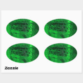 氷 – 氷河 – 美しい！ 楕円形シール (シート)