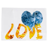 氷 – 温まる愛 ラージペーパーバッグ (裏面)