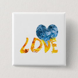 氷 – 温まる愛 缶バッジ