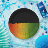 氷、金ゴールド、グリーン紙プレート ペーパープレート (パーティー)