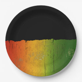 氷、金ゴールド、グリーン紙プレート ペーパープレート