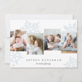 氷 | Snowdrop 4フォトコラージュハヌカー シーズンカード (正面)