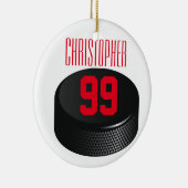 氷Hocky -クリスマスのオーナメント セラミックオーナメント (右)